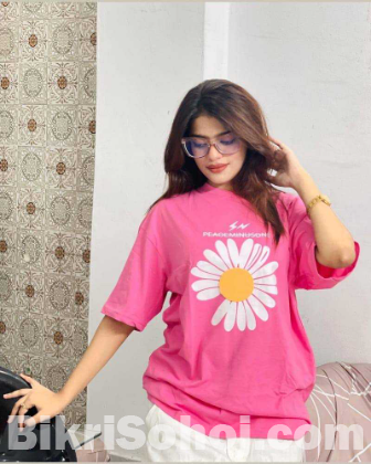 Drop Shoulder Ladies T-shirt